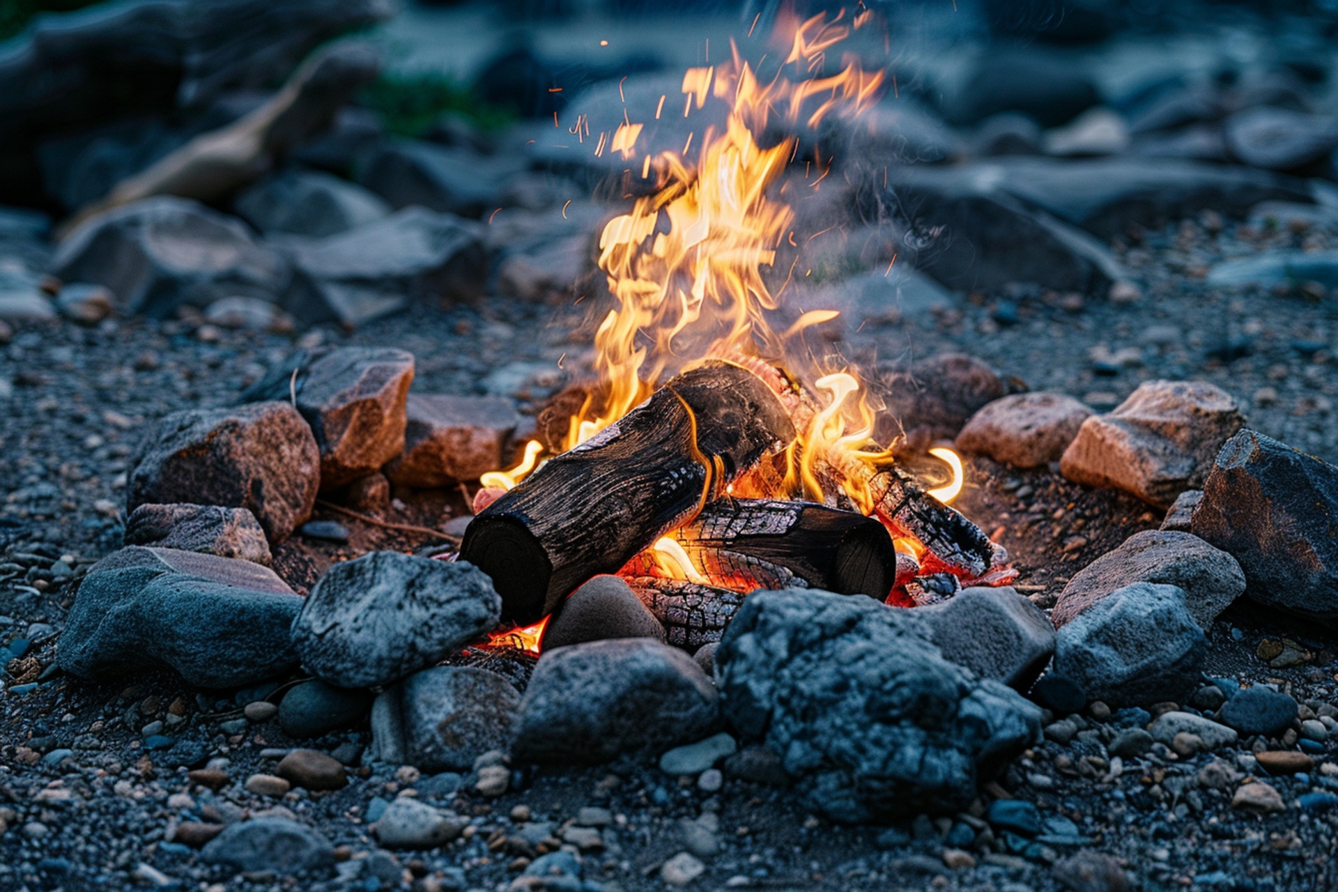 焚き火 直火 カマド