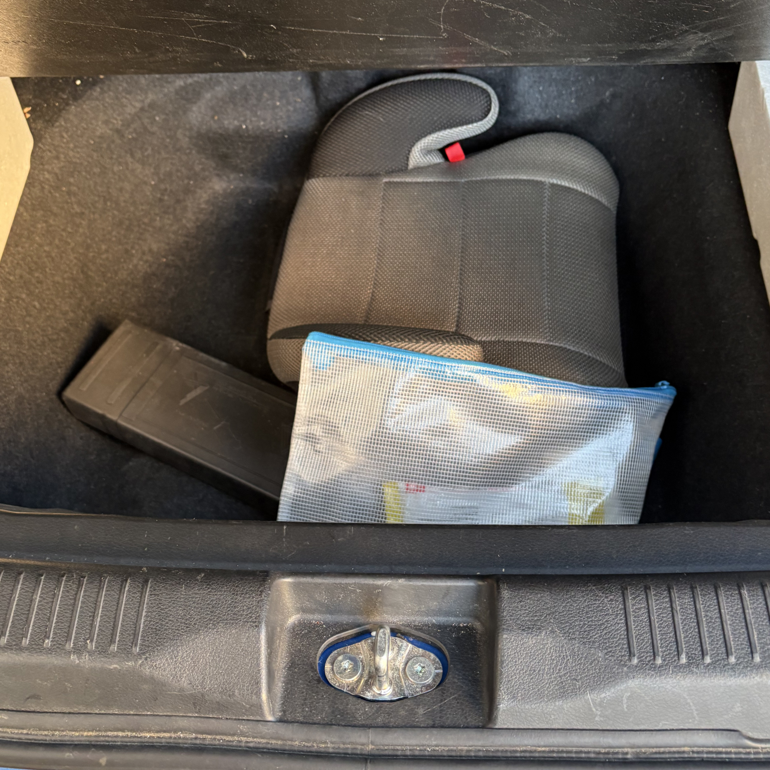 タイムズカー キャンプ ソリオ 荷室下の収納